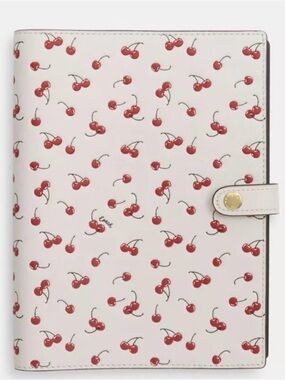 BRAND NEW WITH TAGS COACH Notebook With CHERRIES